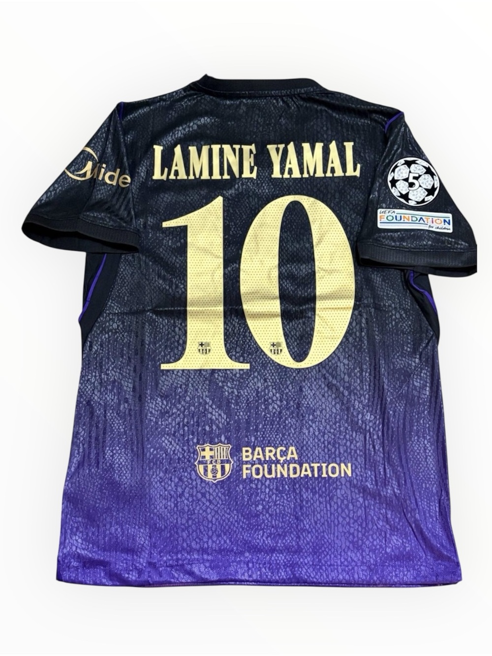 Lamine Yamal Barcelona #10 Kobe Soccer Jersey Purple Black 💯FAST SHIPPING NWT